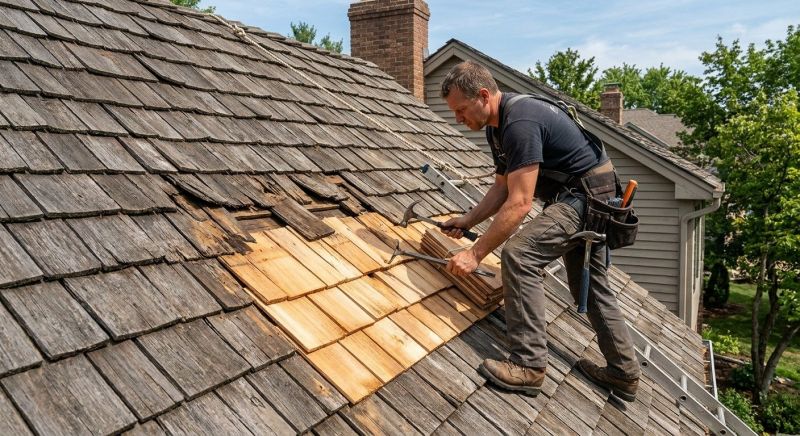 Cedar Shake Roof Repair in Brigantine, NJ