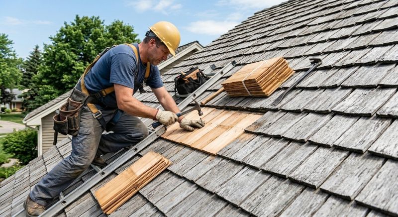 Cedar Shake Roof Repair in Seaside Park, NJ