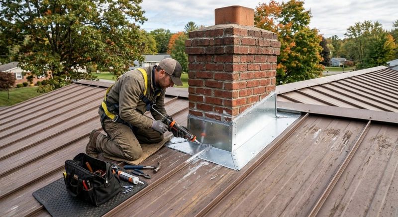 Metal Roof Flashing Repair in Manahawkin, NJ